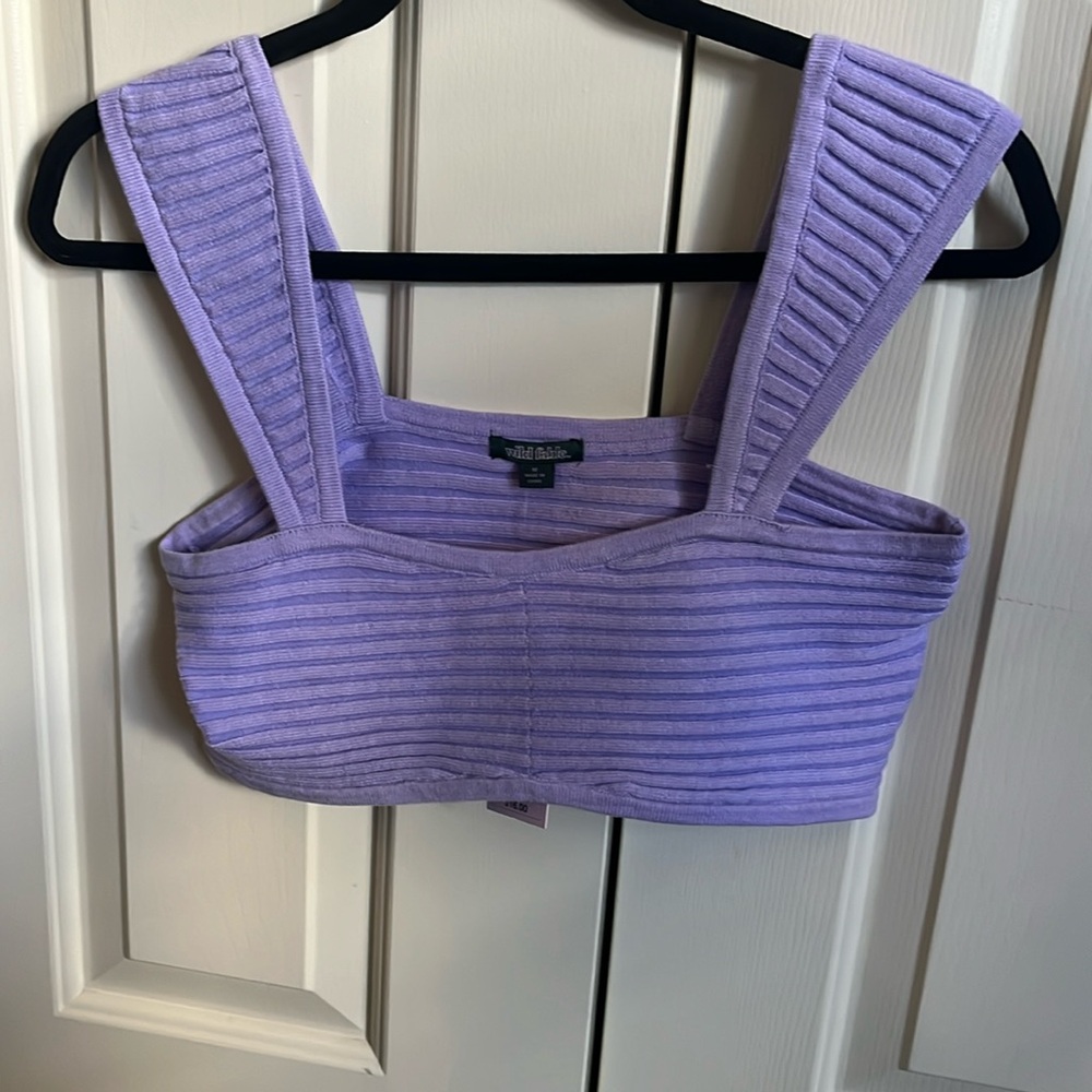 Purple crop top